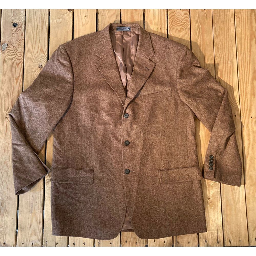 COCONUT GROOVE Men’s Wool Cashmere Suit Coat L